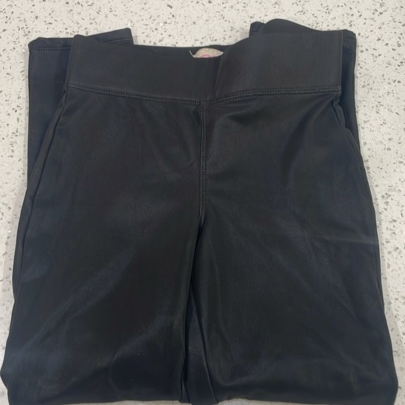 GB Girls faux leather Black Pants size 6X - Picture 2 of 4